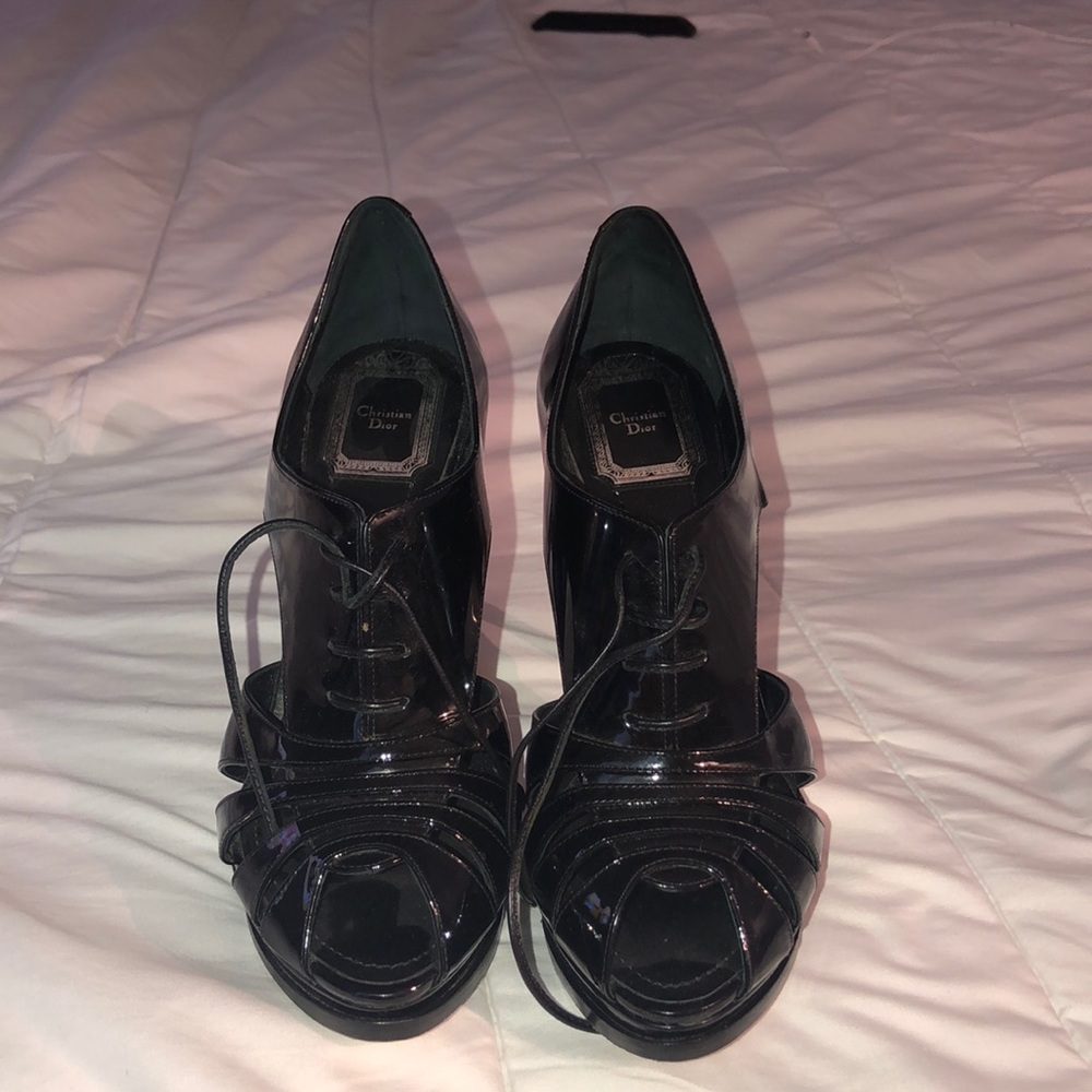 Dior leather pumps size 37 1/2